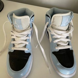 The Air Jordan 1 Mid Ice Blue